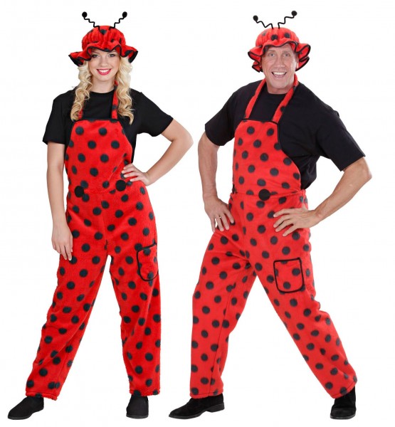 Plush ladybug costume for women and men