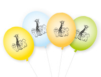 9 fest på djurparken ballonger