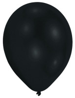 25 djupsvarta latexballonger 27,5 cm