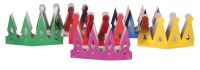 Fête d'anniversaire pour enfants 6 couronnes en papier coloré