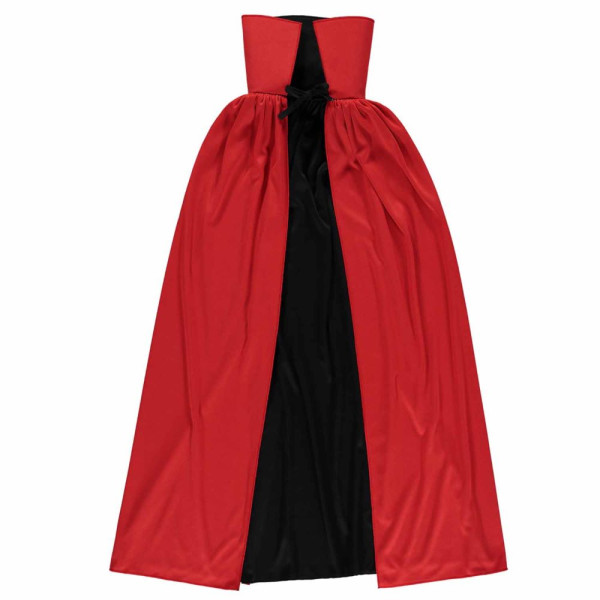 Reversible cape black and red