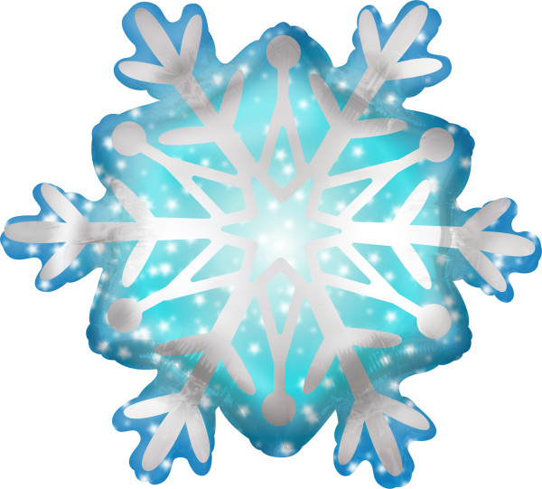 Palloncino fiocco di neve 68 x 60 cm