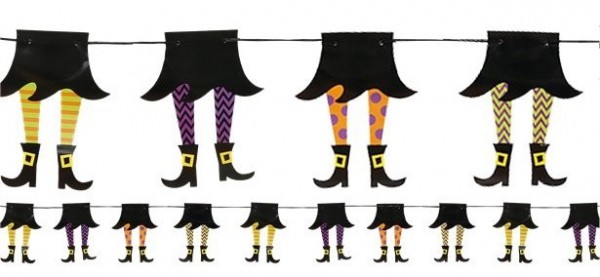 Funny witch garland 2.1m