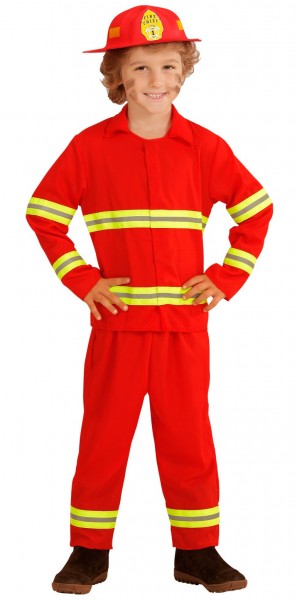Brave Firefighter Tommy Kids Costume 2