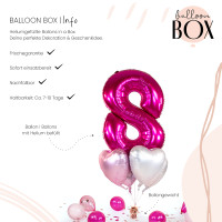 Vorschau: Ballongruß in der Box 5er Set Pink 8