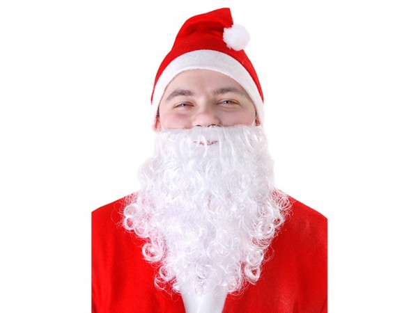 Barba de Papá Noel en una cinta 20cm 2