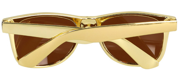 Disco Partybrille in Gold 4