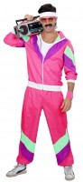 Preview: 80's Retro Jogging Costume Pink