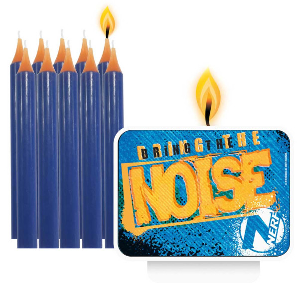 11 bougies d'anniversaire Nerf Have a Blast