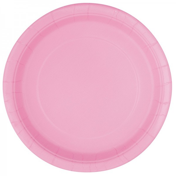 8 piatti rosa chiaro 23cm