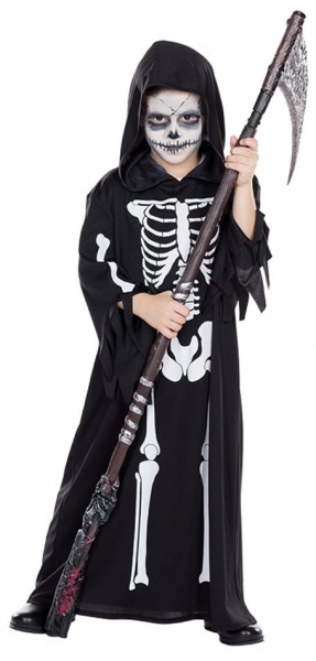 Eerie-skelet dreng kostume