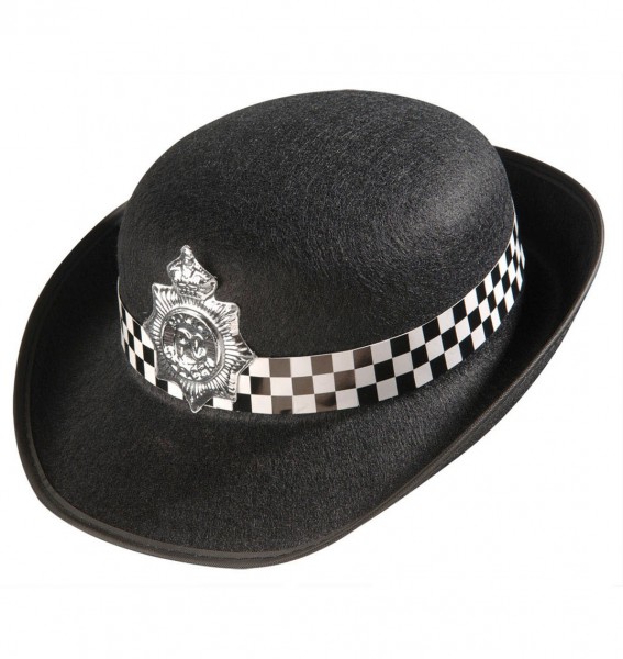 Polizisten Uniform Hut Mit Schachbrettmuster