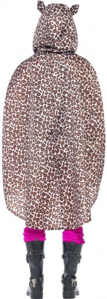 Brauner Leoparden Regenschutz Poncho