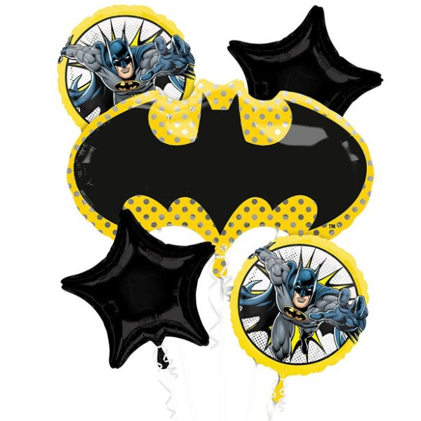 Batman Ballon Bouquet 5-teilig