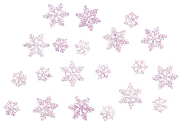 Sparkling snowflakes sprinkle decoration