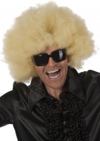 Blonde Afro wig Night Fever