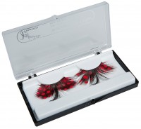 Red-black premium feather eyelashes
