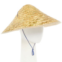 Widok: Azjatycki słomkowy kapelusz