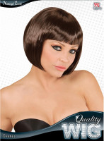 Brown page head wig for women