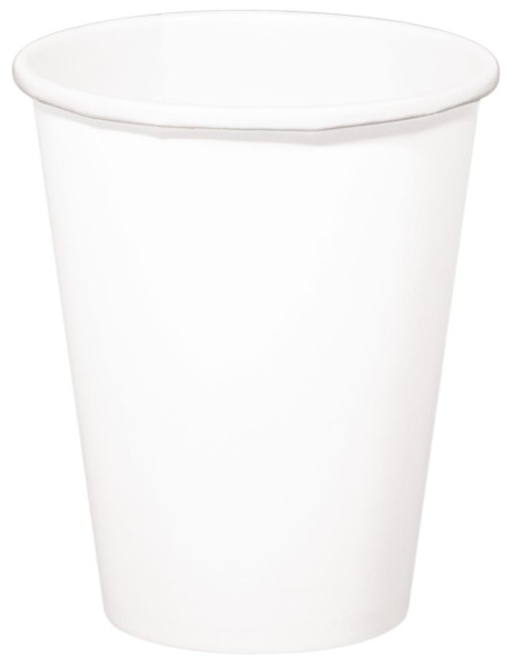 8 cups Cleo white 350ml