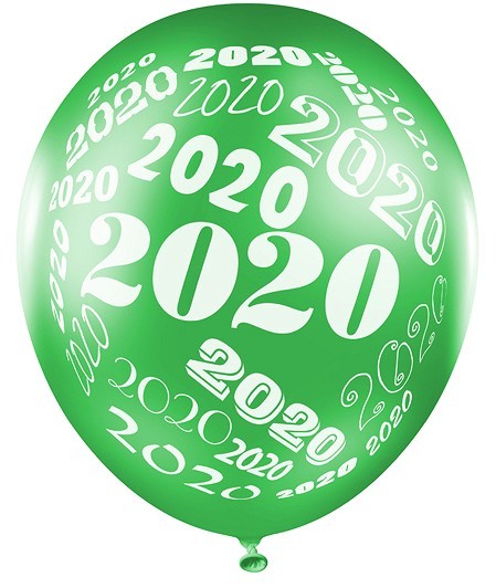 6 Welcome 2020-ballonnen 30 cm 2