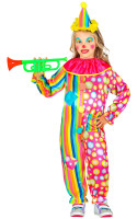 Dotty Rainbow clownskostuum voor kinderen