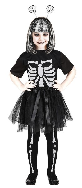 Small skeleton child costume 3-piece