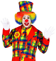 Aperçu: Cravate clown à carreaux colorés