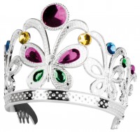 Vista previa: Corona de princesa con piedras de colores