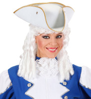 Hvid admiral Tyson tricorn hat