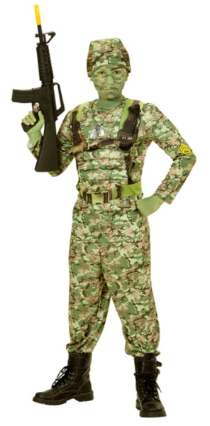 Soldat Lucas Militär Kinder Kostüm 4