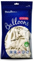 Widok: 100 metalowych balonów Partystar białe 27 cm