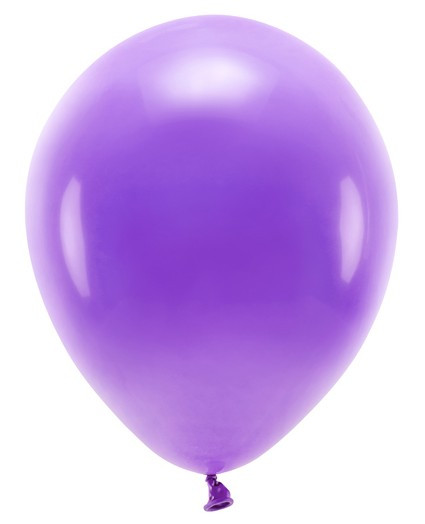 10 eko pastelowych balonów fioletowych 26cm