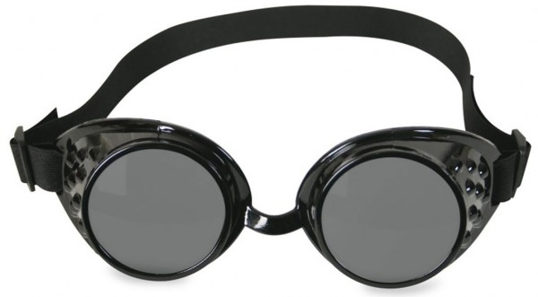 Retro occhiali da saldatore neri