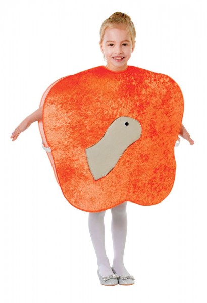 Peach with worm child costume