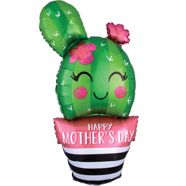Mother's Day Cactus Foil Balloon 45 x 88cm