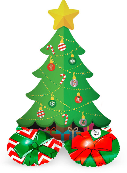 Palloncino albero di Natale 81 cm