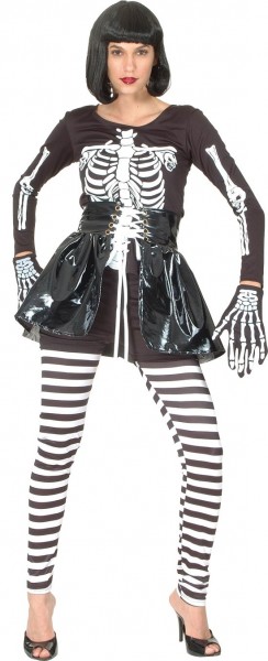 Disfraz de Halloween esqueleto sexy Gothica