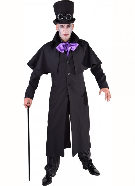 Dark Steampunk goochelaar kostuum voor mannen