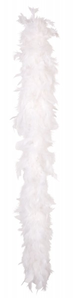 Stylish feather boa 180cm white