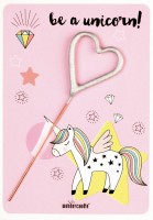 Vorschau: Rosa Einhorn Wondercard Be a unicorn