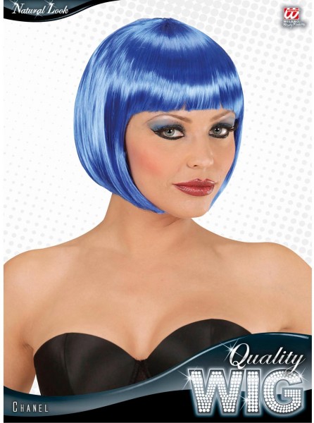 Niebieska peruka z głową Alexis 2