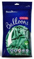 Vorschau: 100 Partystar metallic Ballons aquamarin 30cm