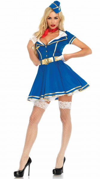 Stewardess Lissy kostume