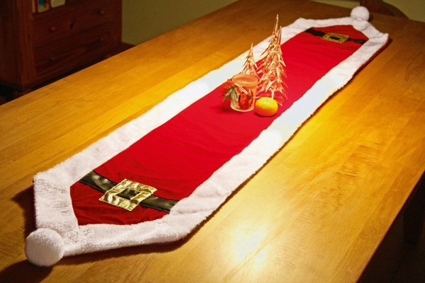 Santa's robe table runner 1.65mx 32cm