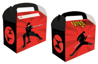 6 Ninja Party Geschenkboxen