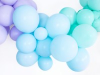 Aperçu: 50 ballons étoiles de fête bleu bébé 27cm