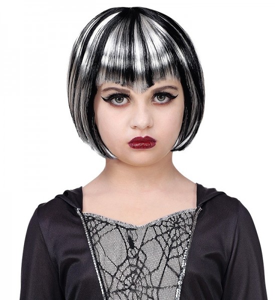 Witches short hair bob wig for children 2