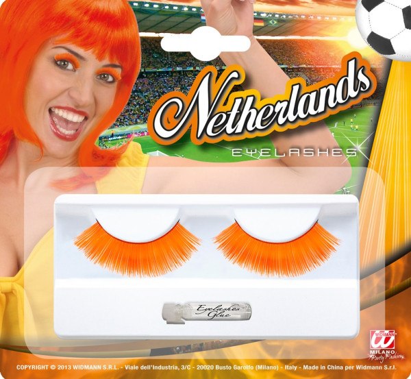 Niederlande Fan Wimpern Orange 3