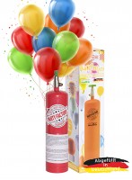Disposable helium bottle for a maximum of 6 balloons